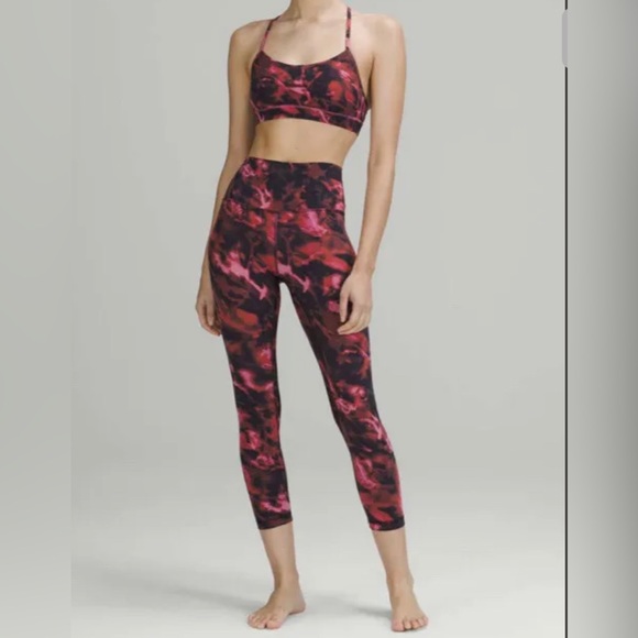 lululemon athletica Pants - Lululemon high-rise crop align pink blossom set 8 4